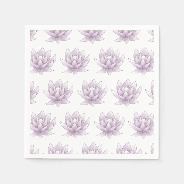 Serviette En Papier Bachelorette Multi Rose Lotus Party (Devant)