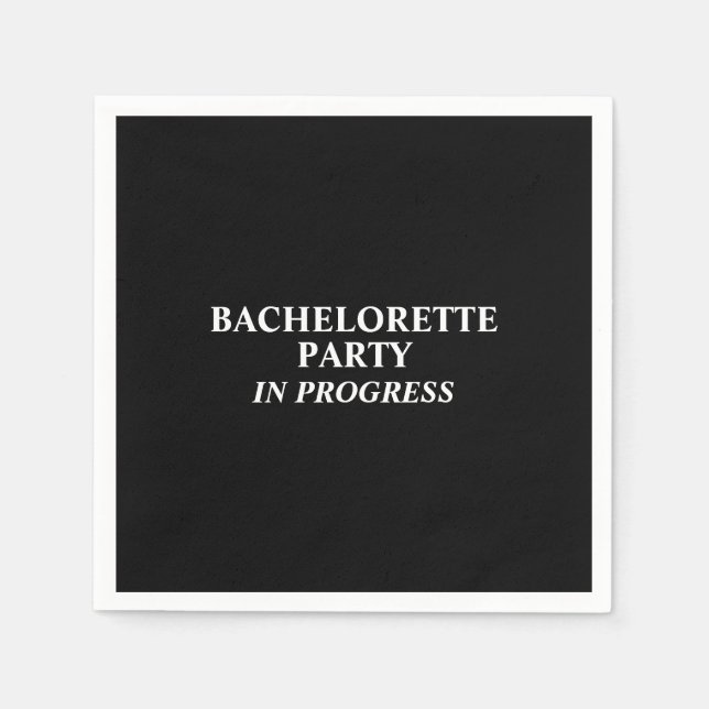Serviette En Papier Bachelorette Party En cours Naples (Devant)
