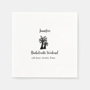 Serviette En Papier Bachelorette week-end cocotier club ajouter nom