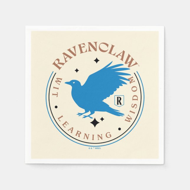 Serviette En Papier Badge de fierté de la maison RAVENCLAW™ Blue Eagle (Devant)