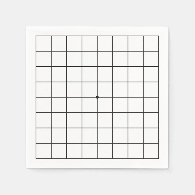 Serviette En Papier Baduk, événement 9x9 Go Board (Devant)