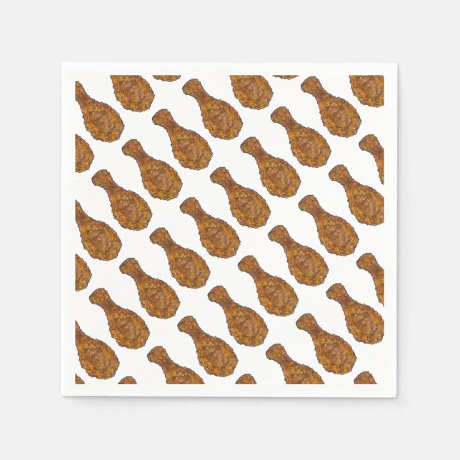 Serviette En Papier Baguette de poulet frit Restaurant de cuisine (Devant)