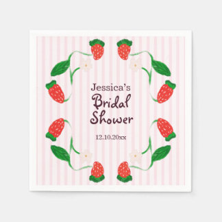 Serviette En Papier Baie Art Nouveau Rose Mariage
