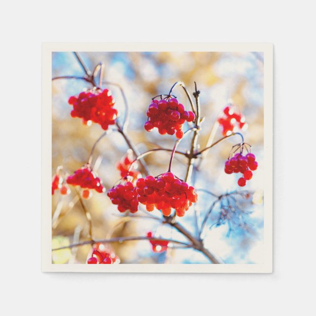 Serviette En Papier Baies Arrowwood (Devant)