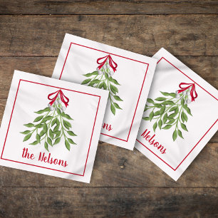Serviette En Papier Baies blanches de merry Mistletoe