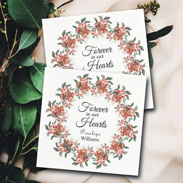 Serviette En Papier Baies De Forêt En Mémoire Amoureuse (Créateur téléchargé)