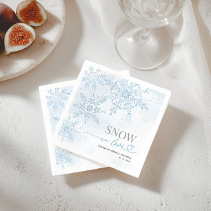 Serviette En Papier Baignée de neige Fête de mariage Flocon de neige h
