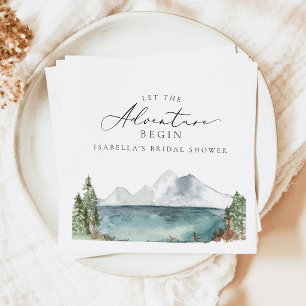 Serviette En Papier Baigneoire de mariage aventure Bohème au bord du l