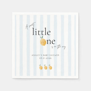 Serviette En Papier Bain de bébé Élégant Citron Citrus Mignon