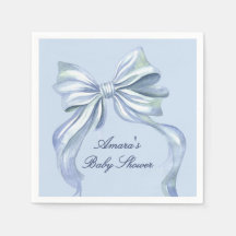 Bain de bébé garçon à l'arc bleu élégant aquarelle