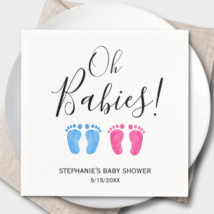 Serviette En Papier Bain de bébé pour des jumeaux