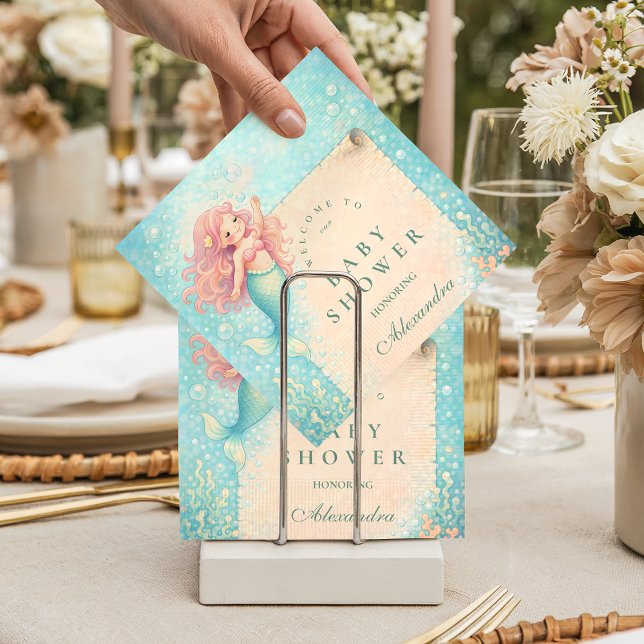 Serviette En Papier Bain de bébé Trésor de Sirène Corallight (Créateur téléchargé)