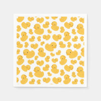 Bain de canard jaune Motif de la partie Napkin
