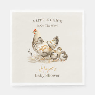 Serviette En Papier Bain de Poulet de Ferme Vintage