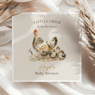 Serviette En Papier Bain de Poulet de Ferme Vintage