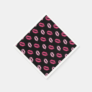 Serviette En Papier Baisers roses