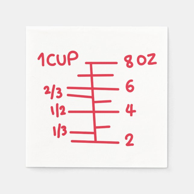 Serviette En Papier Baking Party Mesure Coupe Napkin (Devant)