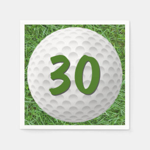 Serviette En Papier Bal de golf 30e Anniversaire serviettes