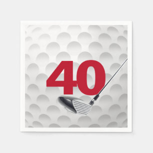 Serviette En Papier Bal de golf 40e anniversaire