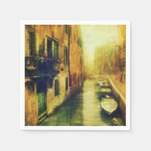 Serviette En Papier Balcon du Canal de Venise