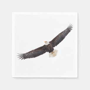 Serviette En Papier Bald Eagle en vol