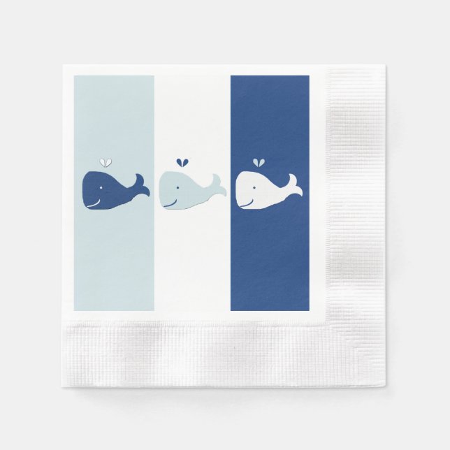 Serviette En Papier Baleine (Devant)