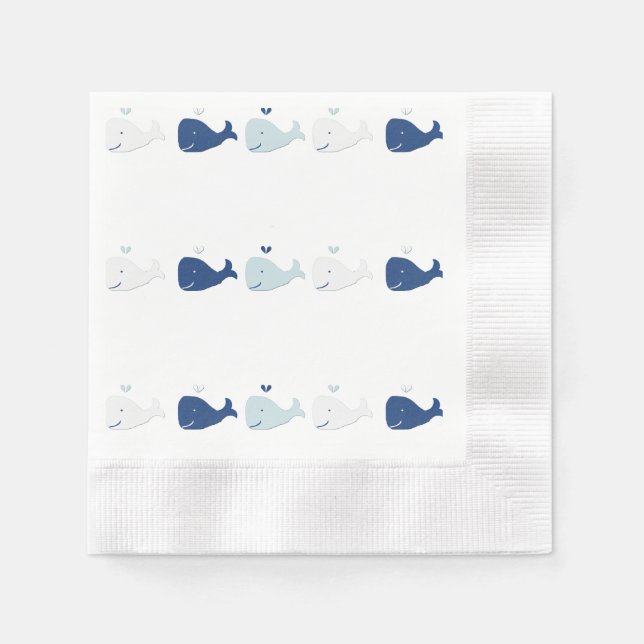 Serviette En Papier Baleine (Devant)