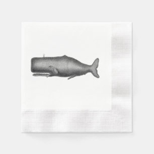 Serviette En Papier Baleine vintage