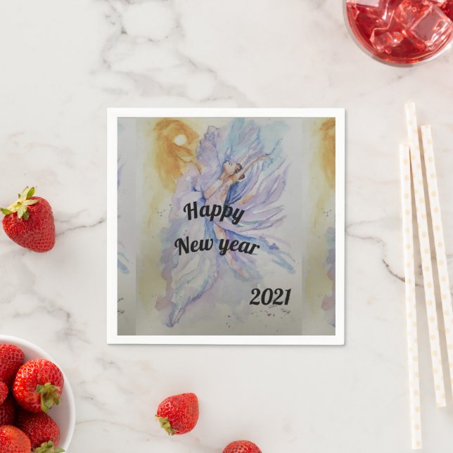 Serviette En Papier Ballerina (En situation)