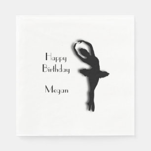 Serviette En Papier Ballerina Joyeux Anniversaire