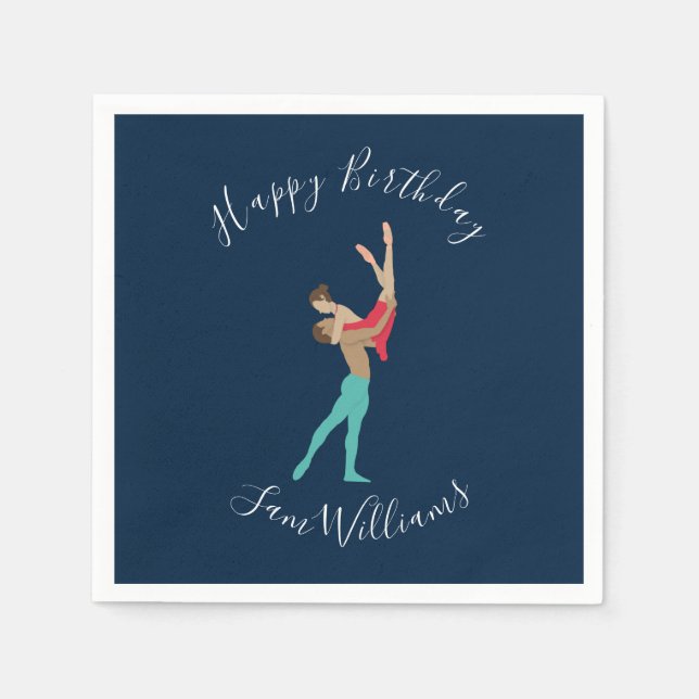 Serviette En Papier Ballet (Devant)