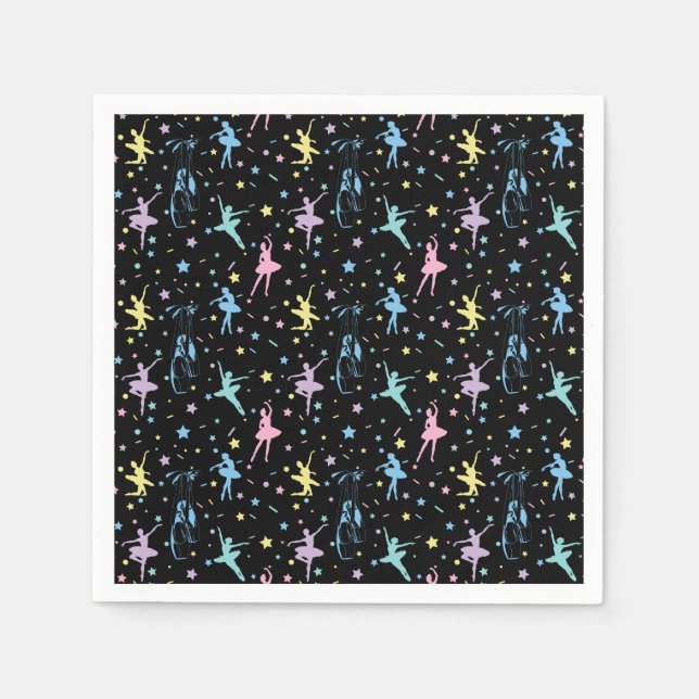 Serviette En Papier Ballet - Chaussures de danseuse Ballerina (Devant)