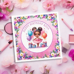 Serviette En Papier Ballet Thématique Fête d'anniversaire de la fille