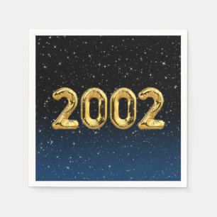 Serviette En Papier Ballons de fête 2002 dans les étoiles