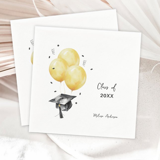 Serviette En Papier Ballons de remise de diplômes (Créateur téléchargé)