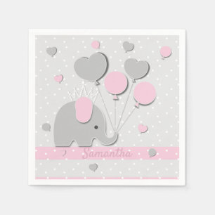 Serviette En Papier Ballons d'éléphant de dîner Cadeau de nurserie