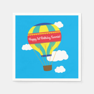 Serviette En Papier Balloon chaud Couleur du matin