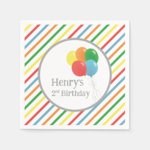 Serviette En Papier Balloon Papier d'anniversaire serviettes, Neutre g