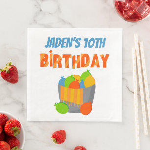 Serviette En Papier Ballotte d'eau fête des enfants Anniversaire d'été