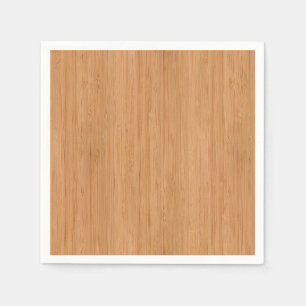 Serviette En Papier Bambou naturel apparence du grain de bois