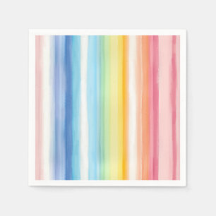 Serviette En Papier Bande arc-en-ciel