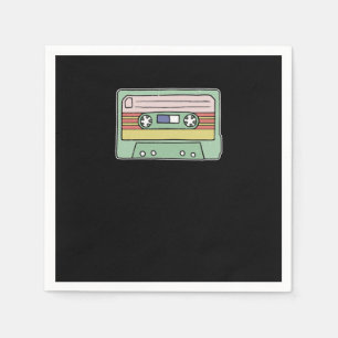 Serviette En Papier Bande Cassette Rétro