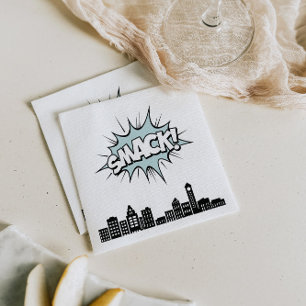 Serviette En Papier Bande dessinée Superhero 1er anniversaire