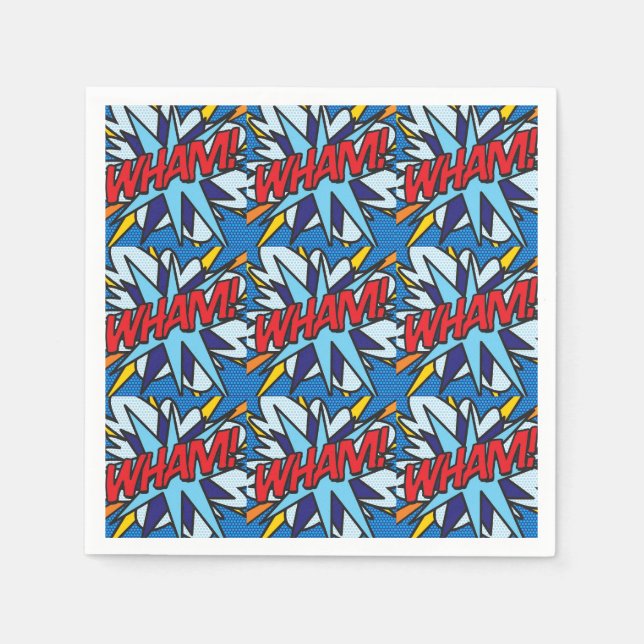 Serviette En Papier Bande dessinée WHAM (Devant)