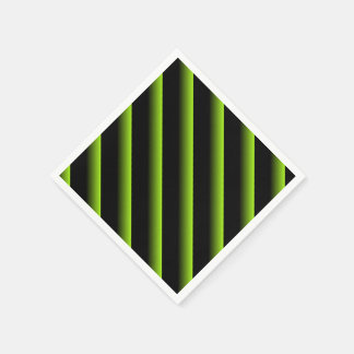 Serviette En Papier Bande diagonale noire et verte