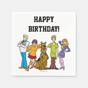 Serviette En Papier Bande entière 14 Mystery Inc