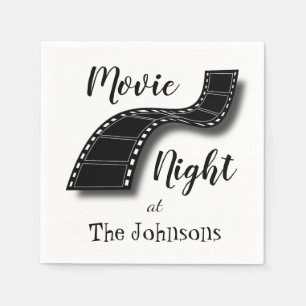 Serviette En Papier Bande film Nuit de cinéma sur mesure Naples