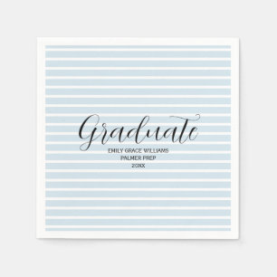 Serviette En Papier Bande Nautique graduée personnalisée