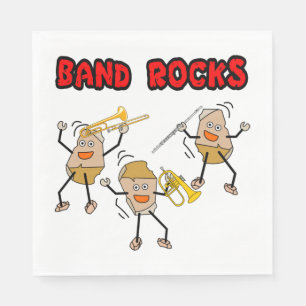 Serviette En Papier Bande Rocks