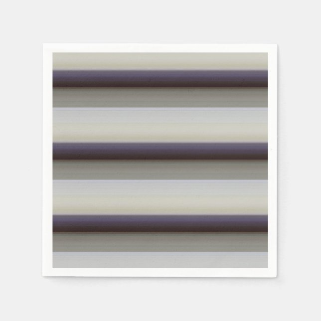 Serviette En Papier Bandes bleu gris vintage (Devant)